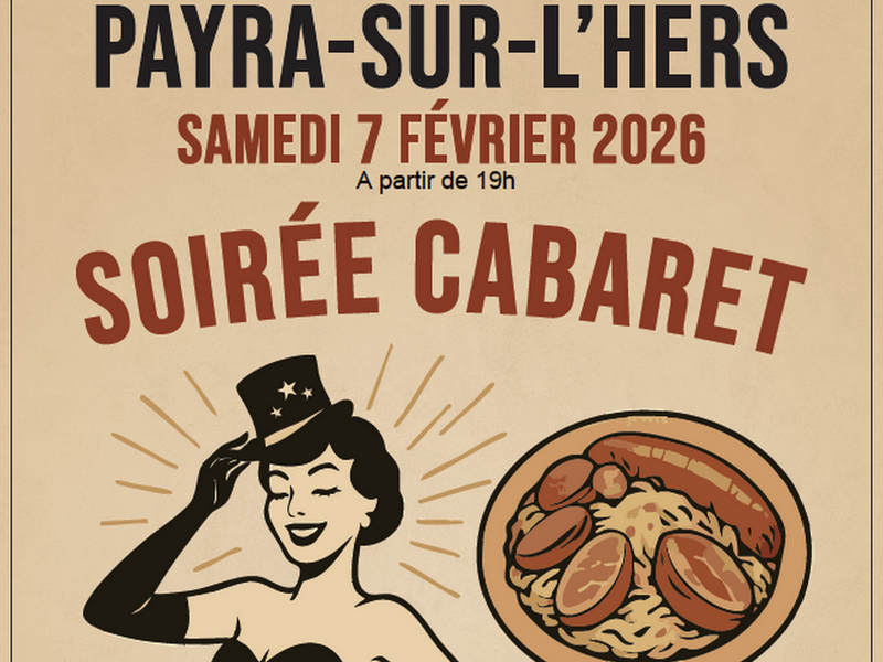 Soirée cabaret repas choucroute Comité des Fêtes