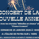 Concert de la nouvelle année par l'association Clocher et Pierres d'Antan
