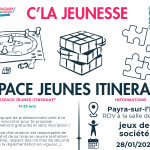 Après-midi jeux de société Espace Jeunes Itinérant CCCLA