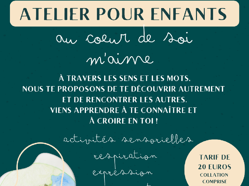 ATELIER POUR ENFANTS « AU COEUR DE SOI M’AIME »